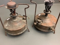 2 Vintage Swedish Primus Copper Kero Stoves - 5