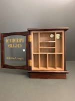 Mahogany Counter Top Cigar Display Case and Humidor - 2