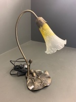 Brass Effect Waterlily Table Lamp - 3