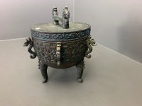 Contemporary Asian Bronzed Style Serving Pot - 2