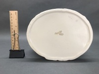 Oval Shaped Clarice Cliff Lotus Bowl C1940 - 3