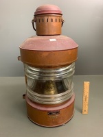 Vintage German Copper Masthead Ships Lantern with Kero Burner