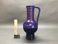 Mid Century Purple Glazed German Vase