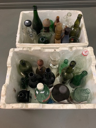 Large Asstd Lot Of Vintage Bottles