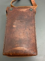 Vintage WW2 Made in Australia Leather Spare Parts Case for Vickers 303 Machine Gun - 5