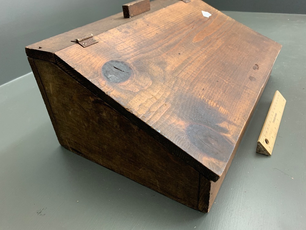 Vintage American Timber Counter Top Soap Box Antique Soap and Chocolate