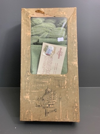 Vintage Munrospun Morning Haze Separates Pack for Harrods in Original Box inc.Tweed, Wool and Buttons