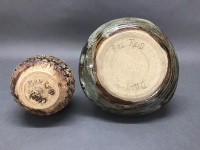 Bill Reid Glazed Bowl & Bark Vase - 3