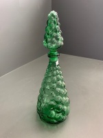 Mid Century Made in Italy Grapes Design Genie Bottle in Green - 3