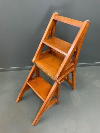 Timber Metamorphic Library Ladder Chair