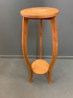 Vintage Red Cedar 2 Tier Plant Stand