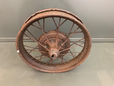 Vintage c1930's Ford Spoked Wheel for Decoration