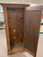 Antique Single Door Oak Cupboard - 2