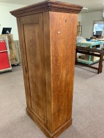 Antique Single Door Oak Cupboard - 3