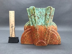 Matt Glazed Art Deco English Pottery Vase