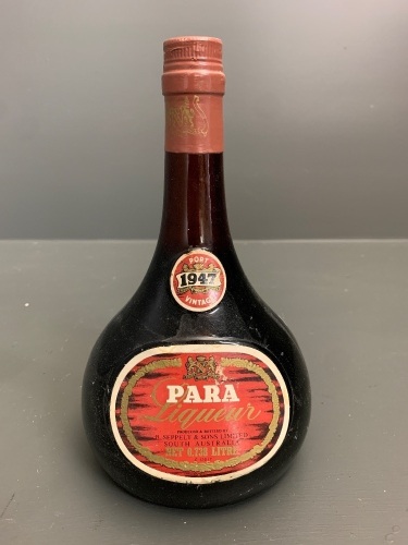 Unopened Bottle of 1947 Vintage Para Liqueur - R.Seppelt & Sons S.A.