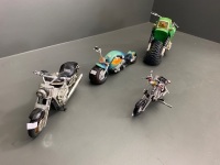 4 x Asstd Model Motorcycles - 2