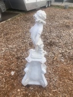 Large Glazed Ceramic Garden Plinth + My First Cami Garden Figure - 2