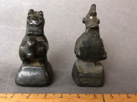 Vintage 20th Century Burmese Bronze Opium Weights - Crested Horse - 143g - Brahminy Duck - 161g - 4