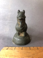 Antique Burmese Bronze Crested Horse Opium Weight c1500-1750 - 160g - 2