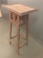 Vintage Timber Silky Oak Plant Stand - 2