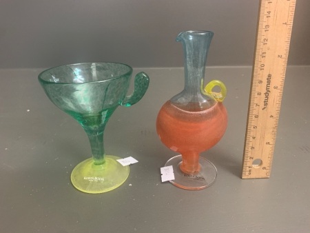 2 Pieces of Kosta Boda Art Glass - Both Signed G.Sahlin