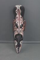 Large PNG Carved and Painted Crocodile Wall Mask