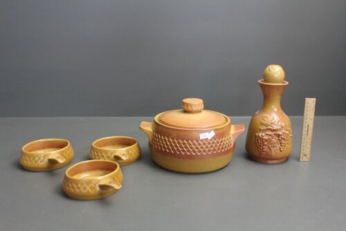 Asstd Lot of Mid Century Stoneware Neffertiti by Diana