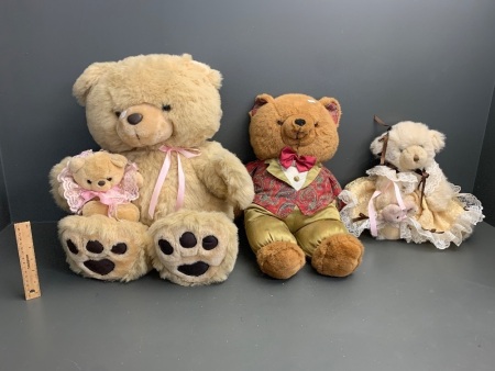 3 x Teddies