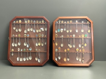 2 Glazed Boxes with Spoon Collection