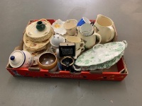 Box Lot of Asstd Ceramics - Some Crazing, Chips and Repairs - 3