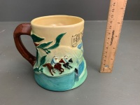 Vintage Australian Ceramic Musical Waltzing Matilda Tankard - 3