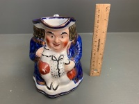 Vintage English Potteries Toby Jug - Stamped Allertons