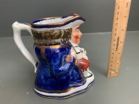 Vintage English Potteries Toby Jug - Stamped Allertons - 4