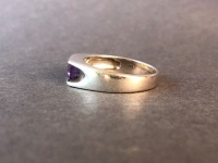 Sterling Silver and Amethyst Ring - 4