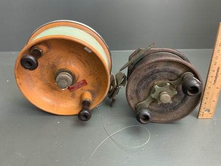 Vintage Alvey and Steelite Duplex Fishing Reels