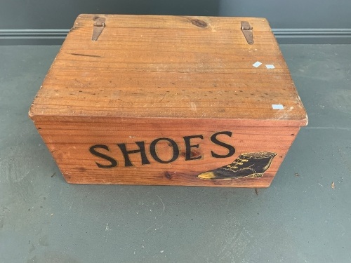 Painted Timber Shoe Box