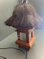 Balinese Thatched Hut Style Table Lamp - 4