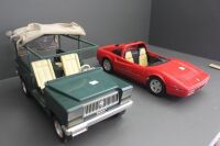 Large Mattel Toy Ferrari and Safari Truck - 3