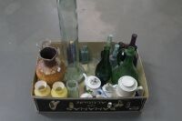 Large Asstd Lot of Glass and Ceramics inc. Old Bottles, W.German Lava Glazed Jug Etc - 4