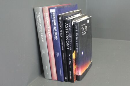 Lot of Books on Astronomy and Night Sky
