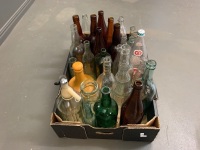 Large Box Lot of Asstd Vintage Bottles - 2