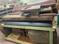 Large Quantity of Vintage QLD Rail Seats from Mary Valley Rattler inc. Supports, Single and Long Bench Seats - Most Need Some Attention - 3