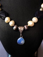 Freshwater Pearl and Gemstone Necklace - 2