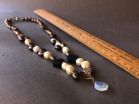 Freshwater Pearl and Gemstone Necklace - 4