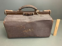 Antique Leather Doctors Bag