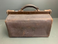 Antique Leather Doctors Bag - 3