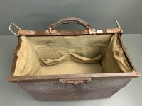 Antique Leather Doctors Bag - 4