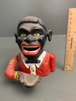 Contemporary Cast Iron Caricature Money Box