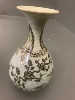 Antique Glazed Stoneware Vase - Chinese/Vietnamese c1800's - Some Crazing - 2